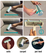 Carica l'immagine nel visualizzatore di Gallery, TREKAM Set 2x tiragraffi divano per gatti e rullo smacchiatori divano - Proteggi divano gatti graffi con palline elastiche giocattolo e tasche - affilaunghie sisal naturale per il tuo gattino