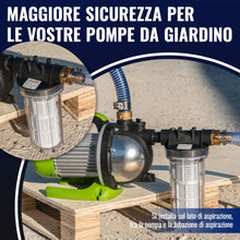 Carica l'immagine nel visualizzatore di Gallery, POPPSTAR Prefiltro per Pompa da Giardino (Filtro per Acqua da Giardino 1 Pollice, BSP G1 Filettatura Interna/Esterna, 2 