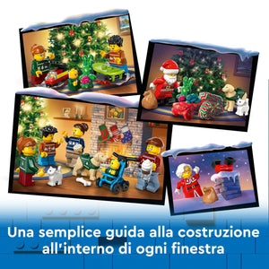 LEGO City Calendario dell’Avvento 2024, Giocattolo per il Conto alla Rovescia del Natale, Giochi Creativi per Bambini e Bambine da 5 Anni in su con 24 Sorprese, Idea Regalo da Collezione 60436