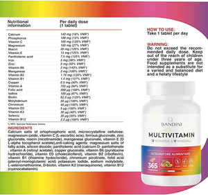 Premium Multivitamin AZ - 365 capsule ad alto dosaggio con forme bioattive e materie prime di marca - Vitamine + minerali - Testato in laboratorio - Vegano