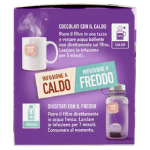 Carica l'immagine nel visualizzatore di Gallery, Bonomelli Infusi Fruttosi, Uva Nera e Fragola, Confezione da 12 Filtri, Gusto Intenso e Delicato, Infusione a Caldo e a 