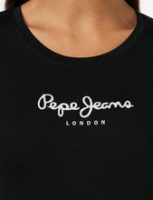 Carica l'immagine nel visualizzatore di Gallery, Pepe Jeans New Virginia Maglietta per Donna Slim Fit Maniche Lunghe, Nera, S
