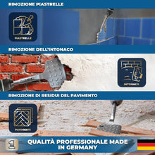 Carica l'immagine nel visualizzatore di Gallery, S&amp;R Scalpello SDS-plus 165x75mm. Scalpello per piastrelle Angolato 28°.