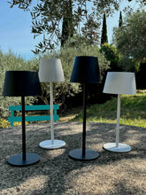 Carica l'immagine nel visualizzatore di Gallery, greenandco Lampada da tavolo senza fili ricaricabile, dimmerabile, bianco