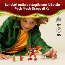 Carica l'immagine nel visualizzatore di Gallery, LEGO Ninjago Battle Pack Mech Drago di Kai 71851