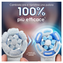 Carica l'immagine nel visualizzatore di Gallery, Oral-B Testine di Ricambio iO Series Ultimate Clean, 2 testine rotonde originali per Spazzolino Elettrico, setole CrissC