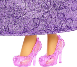 Mattel Disney Princess - Rapunzel bambola vestita alla moda con capi e accessori scintillanti ispirati al film, giocattolo per bambini, 3+ Anni, HLW03