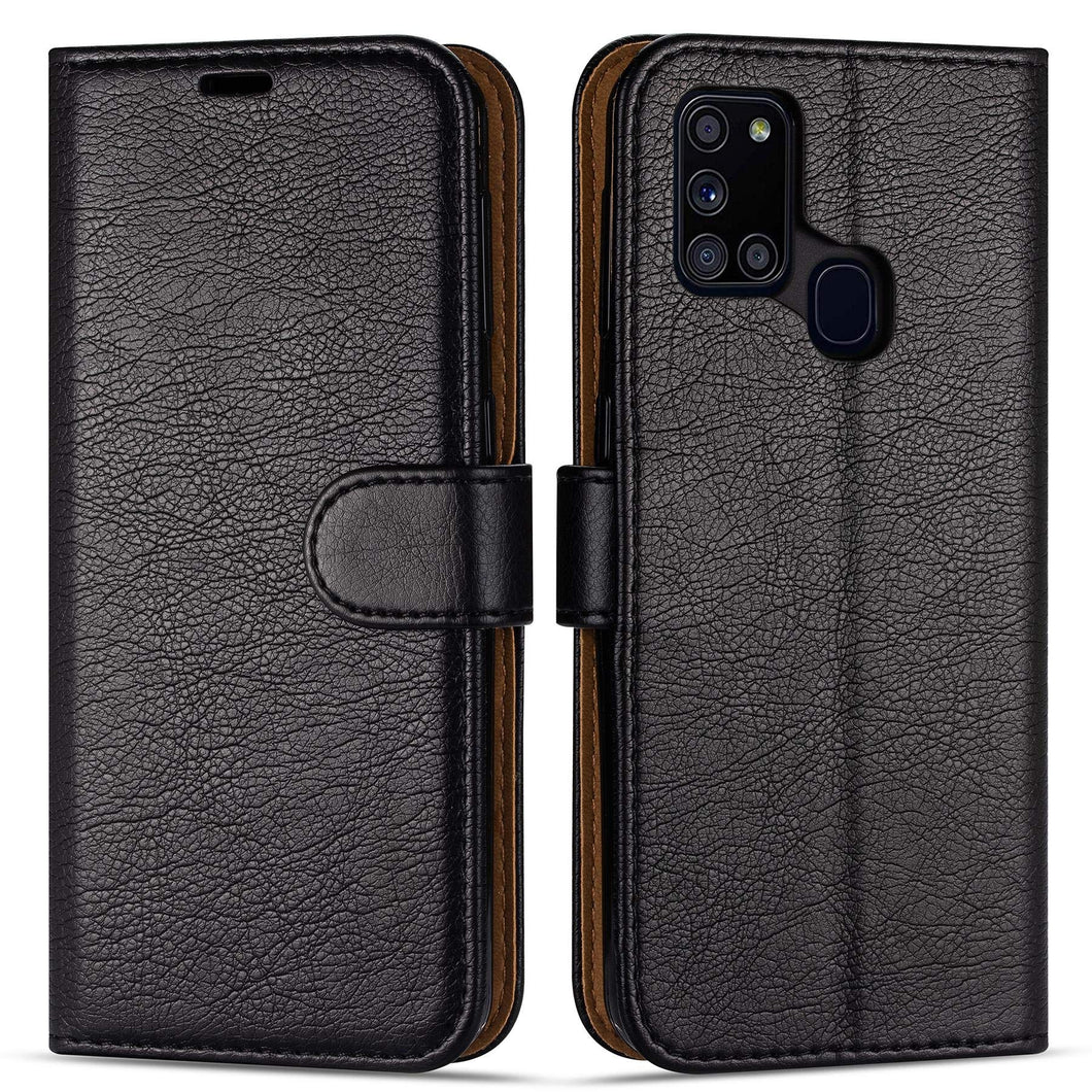 Case Collection per Cover Samsung A21s - Custodia a Libro in Pelle con Slot Carte [Blocco RFID] Antiurto [Cavalletto] Portafoglio per Cover Samsung Galaxy A21s