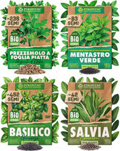 Carica l'immagine nel visualizzatore di Gallery, ZenGreens® Set di Semi di Erbe Aromatiche bio - 12 varietà antiche
