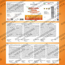 Carica l'immagine nel visualizzatore di Gallery, Bandini® Curcuma 120 capsule/4 mesi di fornitura | 700 mg per capsula
