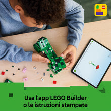 Carica l'immagine nel visualizzatore di Gallery, LEGO Minecraft Creeper Giocattolo - Action Figure di Mob Snodabile con Scomparto Segreto con Maiale e Elemento TNT - Regalo per Gamer, Bambini, Bambine e Fan Adolescenti da 10 Anni in su - 21276