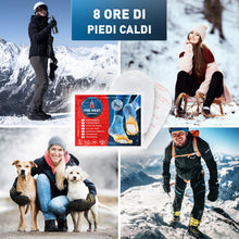 Carica l'immagine nel visualizzatore di Gallery, THE HEAT COMPANY Scaldapiedi - 5, 15 o 40 Paia - Extra Caldo - Adesivo - Scaldini per Piedi - 8 Ore Piedi Caldi - Pronti