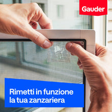 Carica l'immagine nel visualizzatore di Gallery, GAUDER Nastro riparazione zanzariere (1 m x 50 mm - nero)