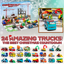 Carica l'immagine nel visualizzatore di Gallery, KreativeKraft Calendario dell’Avvento 2024 con 24 Sorprese Giocattolo per Bambini (Camion da costruzione)