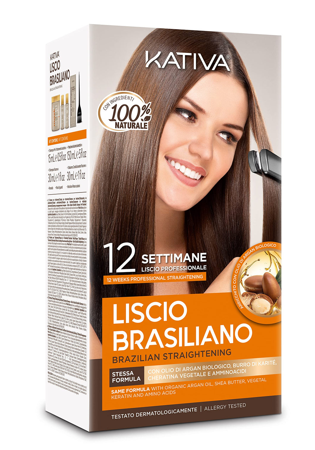 KATIVA Kit lisciante brasiliano (CONFEZIONE ITALIANA)