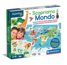 Carica l&#39;immagine nel visualizzatore di Gallery, Clementoni - 16597 - Sapientino più - Scopriamo Il Mondo - Gioco Educativo sulla Geografia, Puzzle Planisfero per Bambini dai 6 Anni (Gioco in Italiano), Made in Italy