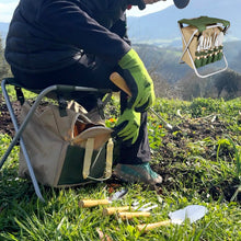 Carica l'immagine nel visualizzatore di Gallery, BIKAIN Kit di Giardinaggio con Sgabello Pieghevole e 5 Attrezzi - KIT3