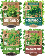 Carica l'immagine nel visualizzatore di Gallery, ZenGreens® Set di Semi di Erbe Aromatiche bio - 12 varietà antiche
