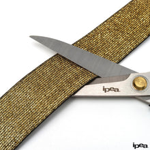 Carica l'immagine nel visualizzatore di Gallery, IPEA Elastico per Cucito LUREX - Corda Elastica da Cucire - 10 METRI - Made in Italy - Nastro Elastico da Cucito 40 mm Brillante per Accessori, Vestiti, Gonne, Borse, Cinture - Fettuccia Piatta - Oro