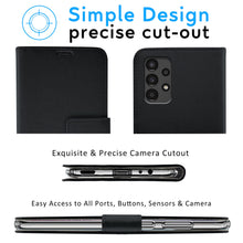 Carica l'immagine nel visualizzatore di Gallery, N NEWTOP Cover Compatibile con Samsung Galaxy A13 4G, HQ Lateral Custodia Libro Flip Chiusura Magnetica Portafoglio Simi