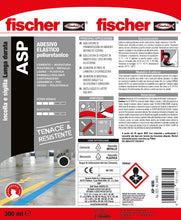 Carica l'immagine nel visualizzatore di Gallery, Fischer ASP Nero, Adesivo Sigillante Tenace e Resistente per Giunti a Pavimento, in Facciata, Condotte, Lamiera e Carroz