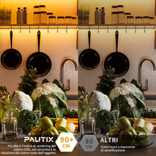 Carica l'immagine nel visualizzatore di Gallery, PAUTIX Striscia LED COB 6M Bianco Caldo 2000K 24V LED Strip,504LEDs/M,CRI90+,Alto Lumen Super Luminoso Flessibile Linear