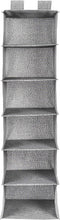 Carica l'immagine nel visualizzatore di Gallery, Amazon Basics Organizer da appendere nell’armadio - 6 ripiani, grigio melange, 30.48 x 5.08 x 30.48 cm
