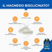 Carica l'immagine nel visualizzatore di Gallery, Magnesio Bisglicinato 1500 mg con Vitamina B6 | 90 Capsule | Nutrimea