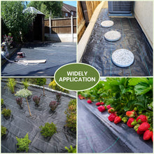 Carica l'immagine nel visualizzatore di Gallery, Velway Telo Pacciamatura 2x10M - 100g/m² Telo Anti Erbacce per Orto, Giardino, Tessuto Permeabile all'Acqu, Stabilizzazi