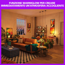 Carica l'immagine nel visualizzatore di Gallery, Philips Smart LED Lamp Filament 2-pack - Illuminazione LED intelligente - Luce bianca calda o fredda - E27-60W - Traspar