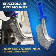 Carica l'immagine nel visualizzatore di Gallery, S&amp;R Set 3 Spazzole Manuali Inox Carbonio e Ottone 265mm