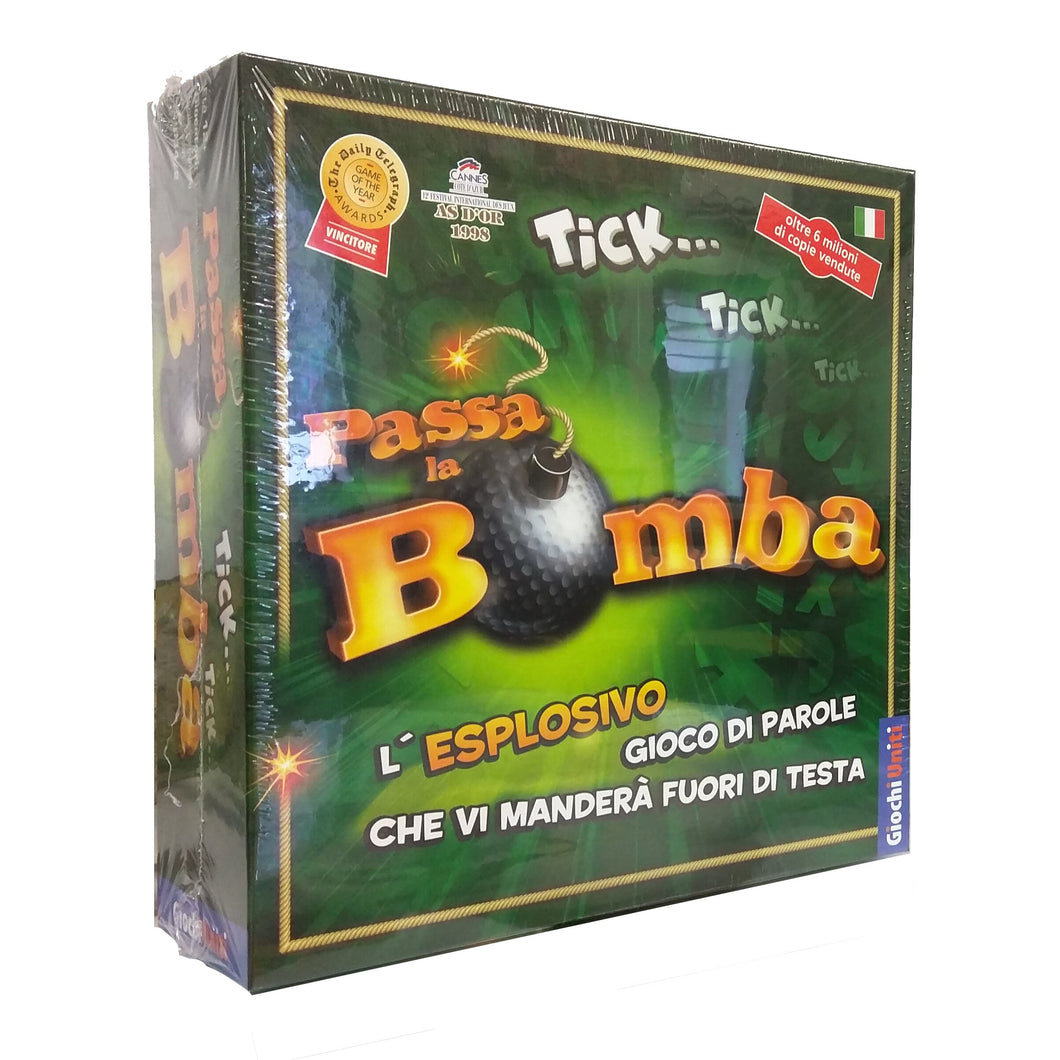 Giochi Uniti - Passa la Bomba, Gioco da Tavolo, 12+ Anni, 2+ Giocatori, Edizione Italiana, GU034/2