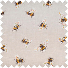 Carica l'immagine nel visualizzatore di Gallery, Hobby Gift Scatola Media per Cucito con Manico - Cestino Porta Cucito in Cotone con Scomparti per Strumenti e Accessori Creativi - 19 x 26 x 15 cm, Ape Ricamata