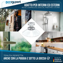 Carica l'immagine nel visualizzatore di Gallery, DIYexpert Ventosa con filettatura in acciaio inox | Made in Germany | [Ø 40 mm] [12 pezzi] | Per camper e auto | Ideale 
