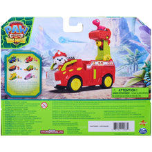 Carica l'immagine nel visualizzatore di Gallery, Paw Patrol: The Dino Movie, camion dei pompieri Marshall Dino Rescue con lanciamissili rotante a 360° con 2 action figur