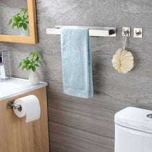 Carica l'immagine nel visualizzatore di Gallery, ZUNTO Porta Asciugamani Bagno + Porta Carta Igienica + 2 PZ Ganci Adesivi