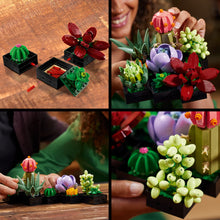 Carica l&#39;immagine nel visualizzatore di Gallery, LEGO Icons Piante Grasse Artificiali, Set per Adulti, Arredamento Casa, Hobby Creativo, Idea Regalo Uomo o Donna, Collezione Botanica per Costruire 9 Piccole Piante, Kit Bouquet di Fiori 10309