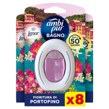Carica l'immagine nel visualizzatore di Gallery, Ambi Pur Profumatore Bagno, Elimina Odori, 8 Pezzi, Fioritura di Portofino