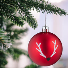 Carica l'immagine nel visualizzatore di Gallery, Relaxdays Palline di Natale, Set 103 Addobbi Natalizi in Plastica, Decorazioni per Albero in Vari Design, Rosso Bianco