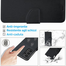 Carica l'immagine nel visualizzatore di Gallery, N NEWTOP Cover Compatibile con Samsung Galaxy A13 4G, HQ Lateral Custodia Libro Flip Chiusura Magnetica Portafoglio Simi