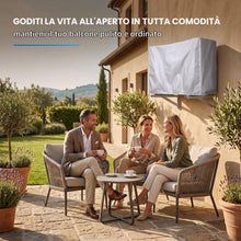 Carica l'immagine nel visualizzatore di Gallery, Copri Condizionatore da Esterno 80x30x57cm, Copertura Condizionatore Esterno Impermeabile, Protezione Motore Condizionat