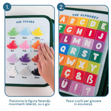 Carica l'immagine nel visualizzatore di Gallery, BONNYCO Montessori Busy Board Feltro. Valigetta Giochi Montessori Didattici, Pannello Sensoriale Bambini Board. Giochi Bambini 1 2 3 4 5 6 Anni, Regalo Bambino Bambina Bimbo Book Compleanno Natale