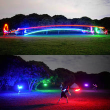 Carica l'immagine nel visualizzatore di Gallery, TOSY Disco volante - 16 milioni di colori RGB o 36 LED, estremamente luminoso, modalità intelligenti, illuminazione automatica, ricaricabile, compleanno, regalo di Natale per bambini, frisbee da 175 g