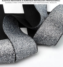 Carica l'immagine nel visualizzatore di Gallery, IPEA Elastico per Cucito LUREX - Corda Elastica da Cucire - 10 METRI - Made in Italy - Nastro Elastico da Cucito 40 mm Brillante per Accessori, Vestiti, Gonne, Borse, Cinture - Fettuccia - Argento