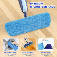 Carica l'immagine nel visualizzatore di Gallery, Scopa Lavapavimenti a Spruzzo, MANGOTIME Spray Mop Lavapavimenti Mocio con Spray Microfibra Mocio Pavimenti Professionale per Casa, Cucina, Legno Duro, Laminato, Legno, Ceramica
