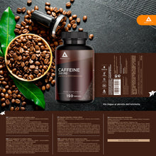 Carica l&#39;immagine nel visualizzatore di Gallery, Caffeina pura 200mg- 150 compresse per 150 giorni - Energia e Concentrazione- Migliora le tue prestazioni sportive e intellettuali- Potenzia la tua resistenza – Alto dosaggi- Bodyathlon