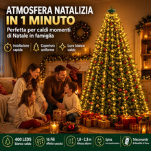 Carica l'immagine nel visualizzatore di Gallery, Mantello Luci per Albero di Natale Cascata: Atmosfera Festiva in 1 Minuto