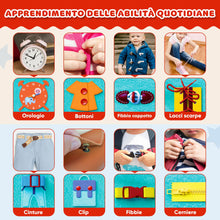 Carica l&#39;immagine nel visualizzatore di Gallery, LUDAZON® Valigetta Montessori per lo Sviluppo delle Capacità Intellettive, Busy Board 1 2 3 4 5 Anni, Intrattiene per ore a Casa, al Ristorante, e in Viaggio. GUARDA IL VIDEO