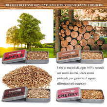 Carica l'immagine nel visualizzatore di Gallery, Kit per affumicatore per cocktail con torcia, kit per affumicatore Bourbon vecchio stile con quattro tipi di trucioli di