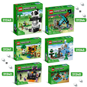 LEGO Minecraft Avventura nella Palude, Modellino da Costruire con Personaggi di Alex e Zombie nel Bioma, Giochi per Bambini, Idee Regalo Compleanno 21240